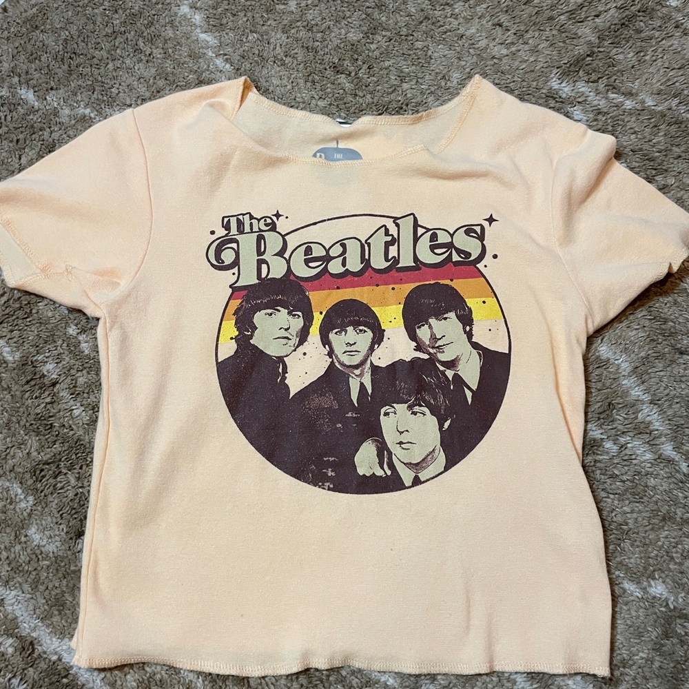 The Beatles Graphic T-Shirt - Peach Color